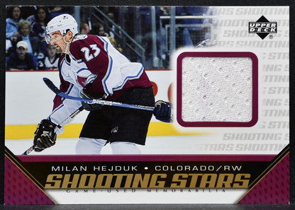 2005-06 Upper Deck Shooting Stars Milan Hejduk Colorado Avalanche Jersey 6014