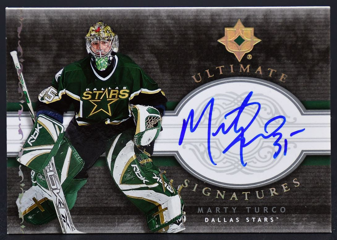 2006-07 UD Ultimate Collection Ultimate Signatures Marty Turco US-MT Auto #1