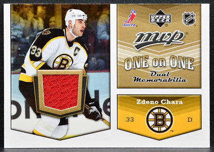 2007-08 Upper Deck MVP One on One Zdeno Chara/Andrej Meszaros OO-CM Jersey 2639