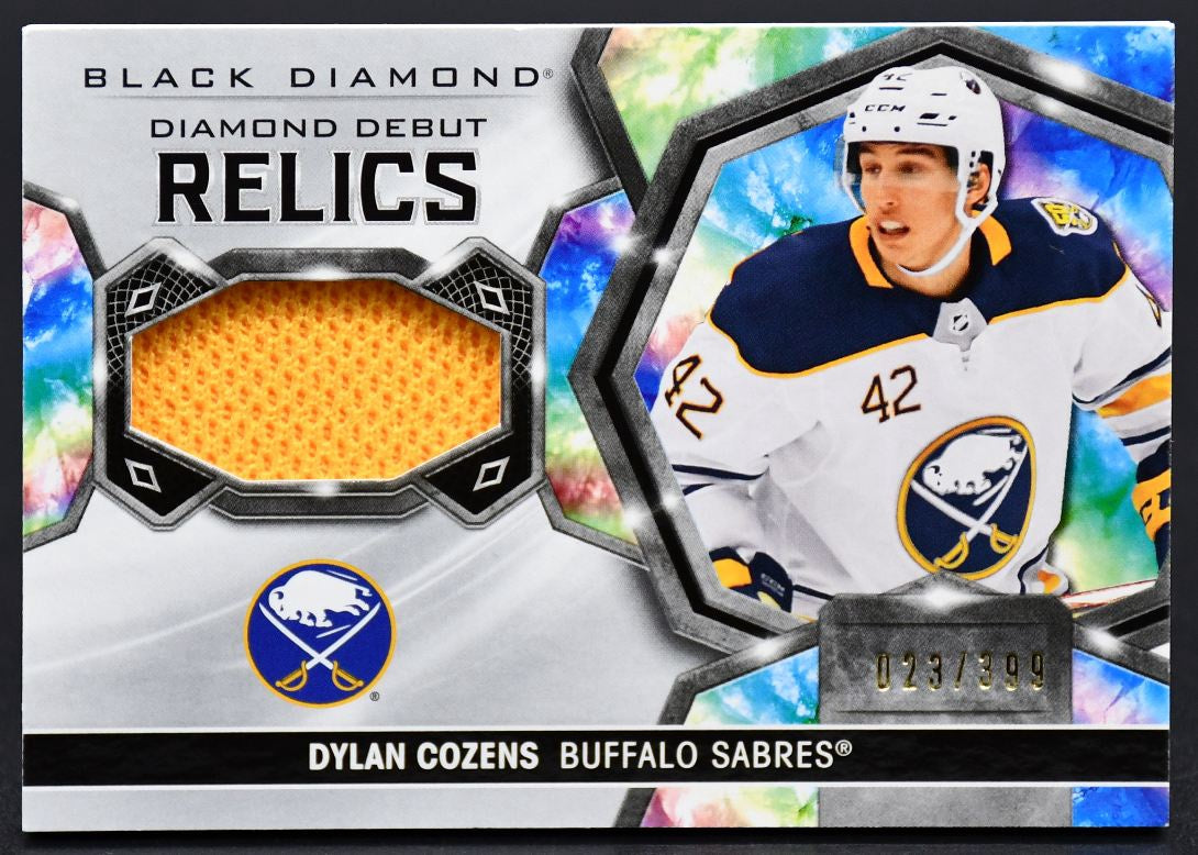 2020-21 UD Black Diamond Diamond Debut Relics Cozens DD-DC RC 023/399 Jersey