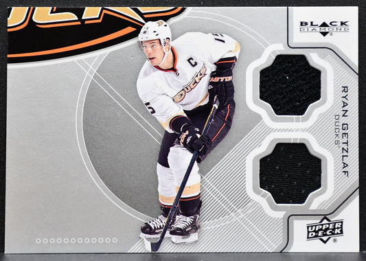 2012-13 Upper Deck Black Diamond Dual Jerseys Ryan Getzlaf Ducks Jersey 9853