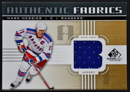 2011-12 SP Game Used Authentic Fabrics Mark Messier AF-MM Rangers Jersey 4473