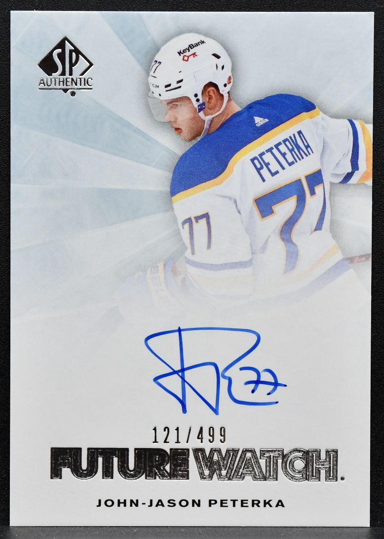 2021-22 SP Authentic 2012-13 Retro Future Watch Jason Peterka RC Auto 3949