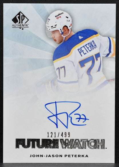 2021-22 SP Authentic 2012-13 Retro Future Watch Jason Peterka RC Auto 3949