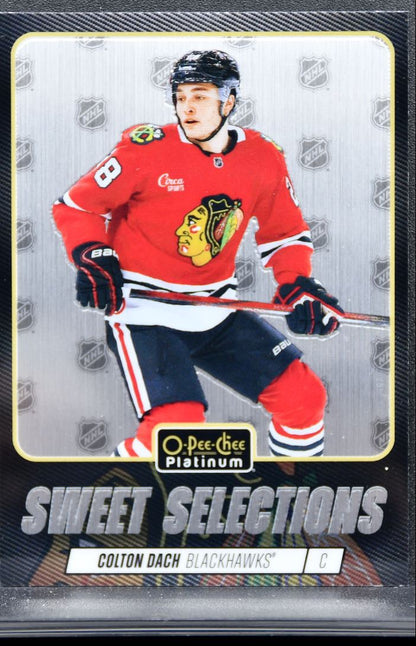 2025-26 O Pee Chee Platinum Sweet Selections Colton Dach Chicago Blackhawks 8853