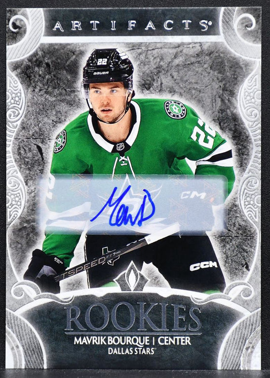 2024-25 UD Artifacts Rookie Silver Auto Mavrik Bourque VII Dallas Stars RC Auto