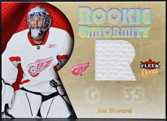2005-06 Fleer Ultra Rookie Uniformity Jerseys Jimmy Howard RU-JH RC Jersey 1854