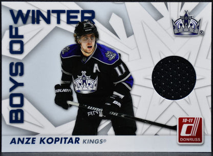 2010-11 Donruss Boys of Winter Jersey Anze Kopitar 18 Kings Jersey 1082