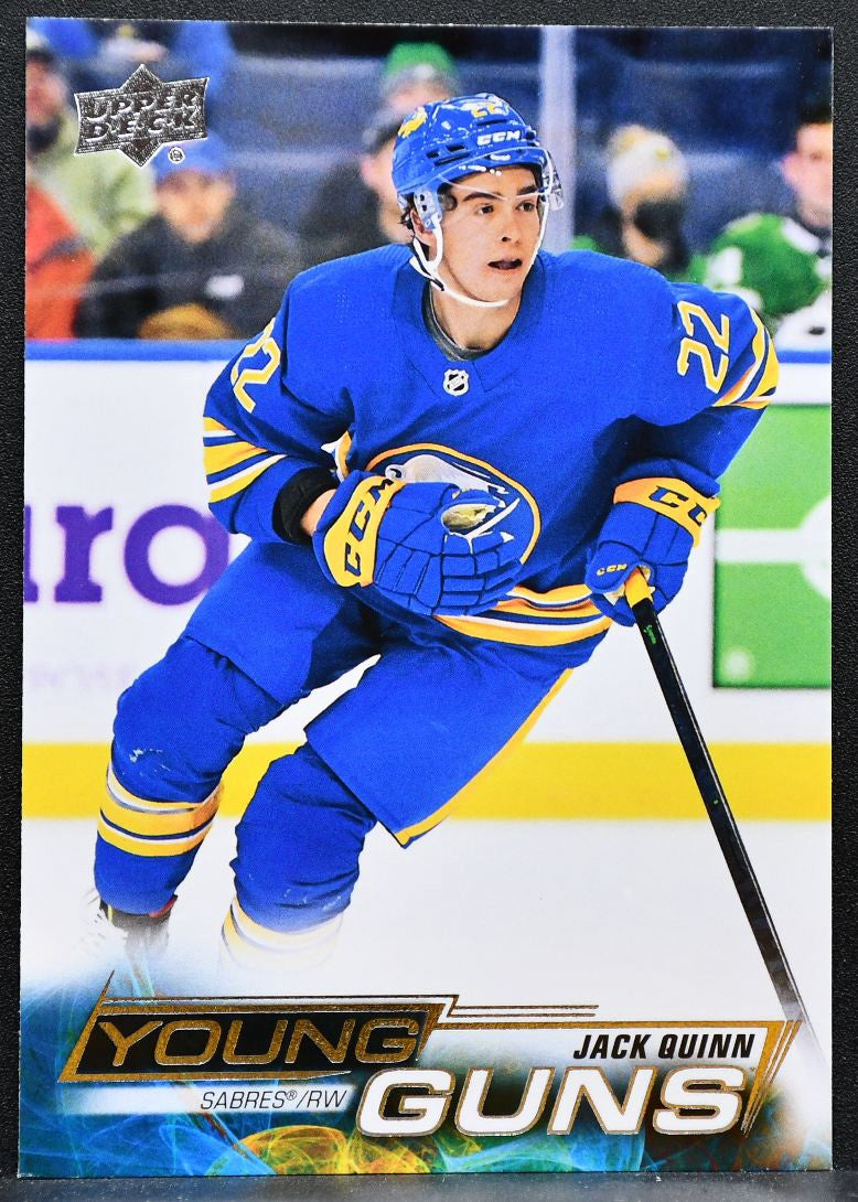 2022-23 Upper Deck Series 1 Young Guns Jack Quinn 204 Buffalo Sabres RC 6663