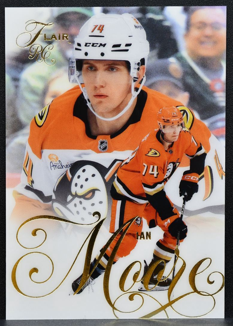 2025-26 Flair Rookie Ian Moore 189 Anaheim Ducks RC 0290