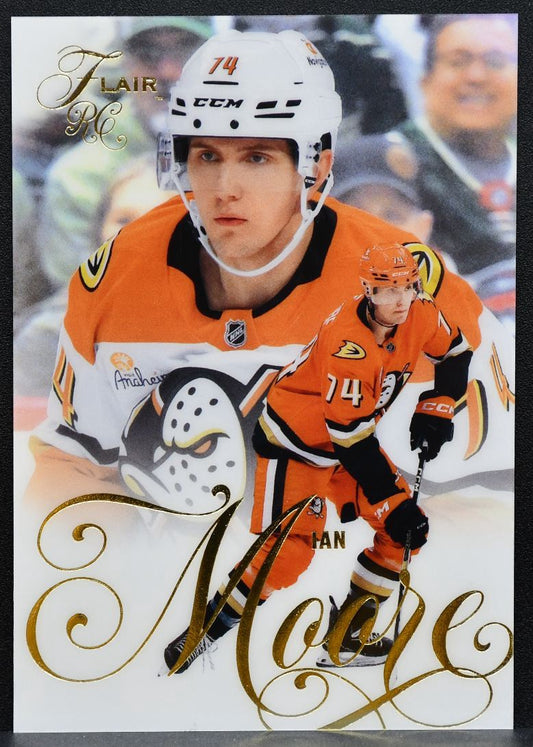 2025-26 Flair Rookie Ian Moore 189 Anaheim Ducks RC 0290