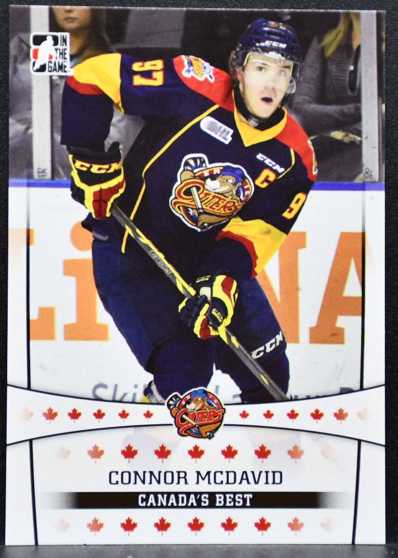 2014-15 Leaf In The Game CHL Canada's Best Connor McDavid 11 Erie Otters 8390