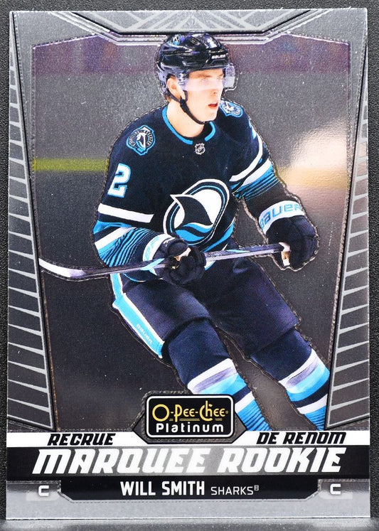 2024-25 O-Pee-Chee Platinum Marquee Rookie Will Smith 278 Sharks RC 9263