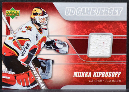 2006-07 Upper Deck Series 1 Jersey Miikka Kiprusoff Calgary Flames Jersey 8544