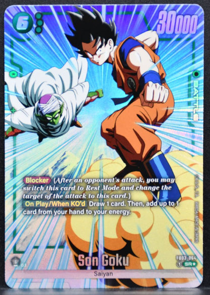 Son Goku (Alternate Art) Dragon Ball Fusion World Raging Roar FB03-064 NM