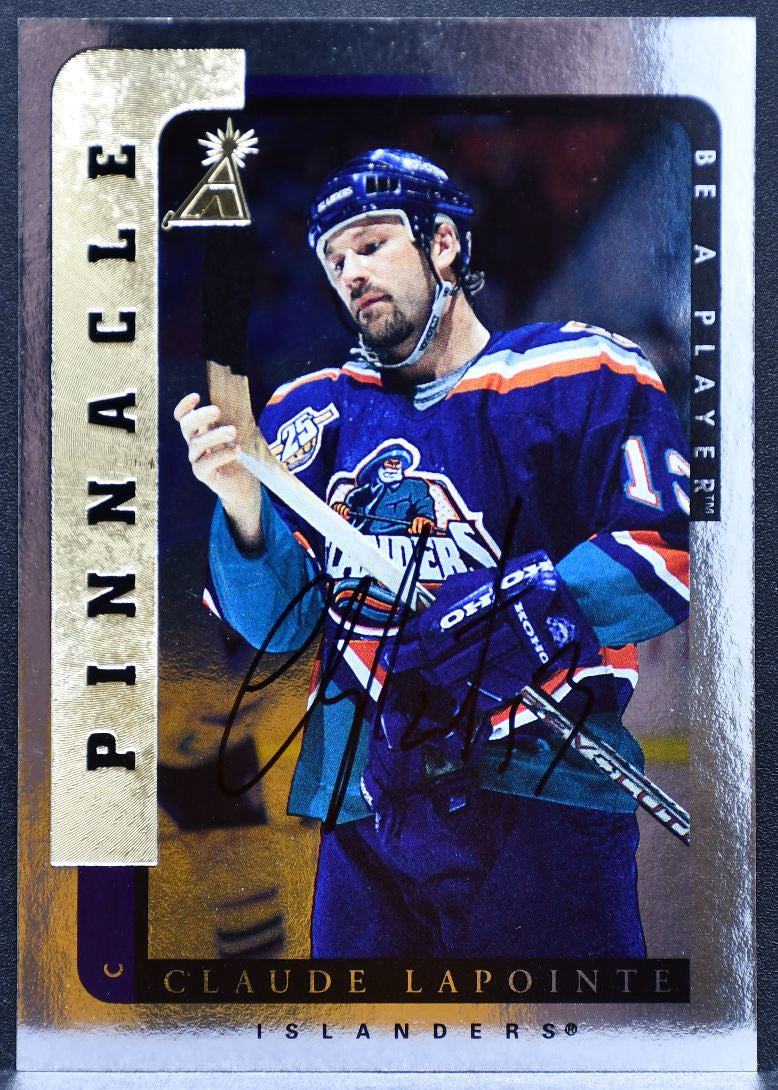 1996-97 Pinnacle Be a Player Autographs Claude Lapointe 200 Auto 5140