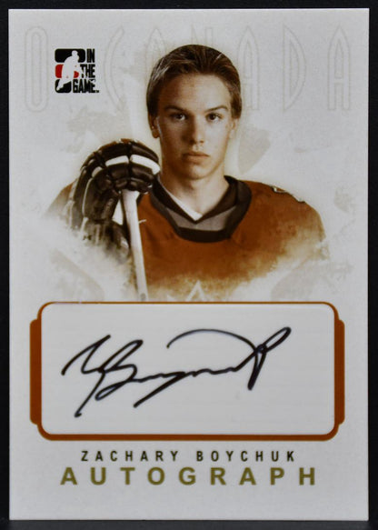 2007-08 In The Game O Canada Series Zachary Boychuk A-ZB Team Canada Auto 0591