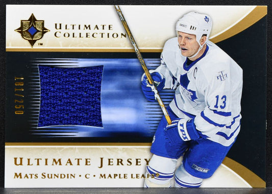 2005-06 UD Ultimate Collection Jerseys Mats Sundin Maple Leafs Jersey 2341
