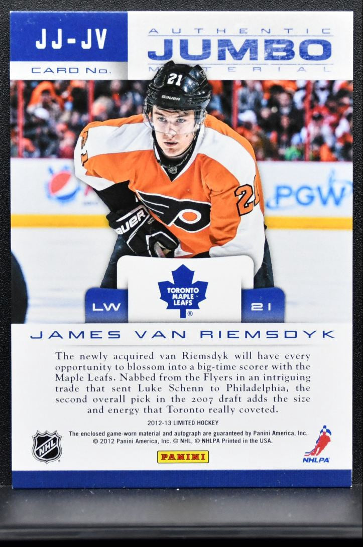 2012-13 Limited Authentic Jumbo Auto van Riemsdyk Auto 23/49 Jersey 0376