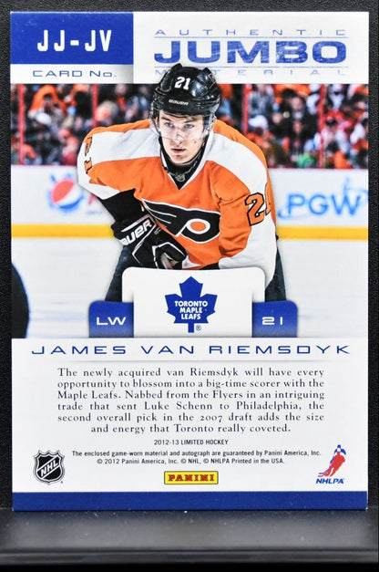 2012-13 Limited Authentic Jumbo Auto van Riemsdyk Auto 23/49 Jersey 0376
