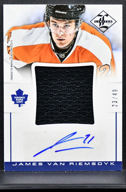 2012-13 Limited Authentic Jumbo Auto van Riemsdyk Auto 23/49 Jersey 0376