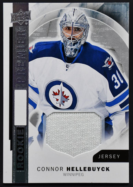 2015-16 UD Premier Rookies - Maillot Connor Hellebuyck R-14 Winnipeg Jets Maillot