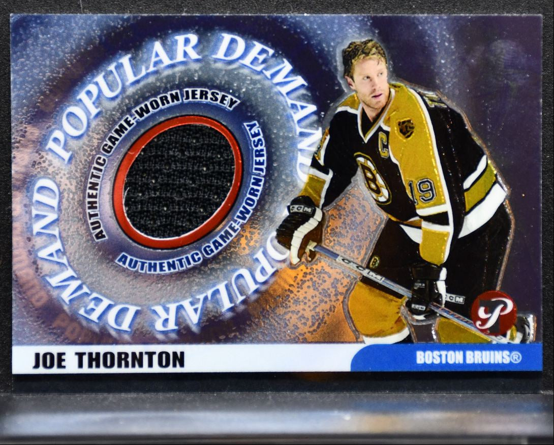 2003-04 Topps Pristine Popular Demand Jersey Joe Thornton Bruins Jersey 4398