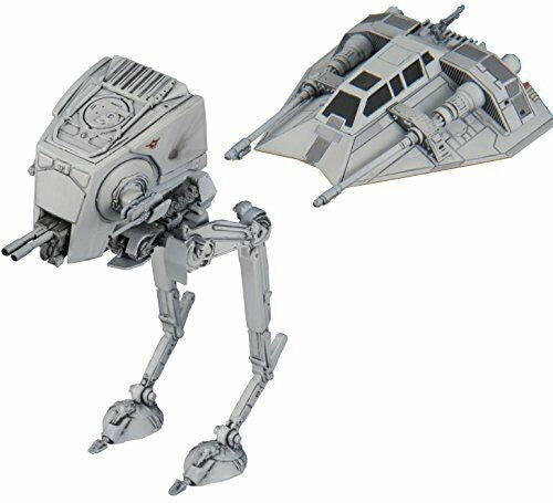 Bandai Star Wars Vehicle Model 008 AT-ST & Snowspeeder