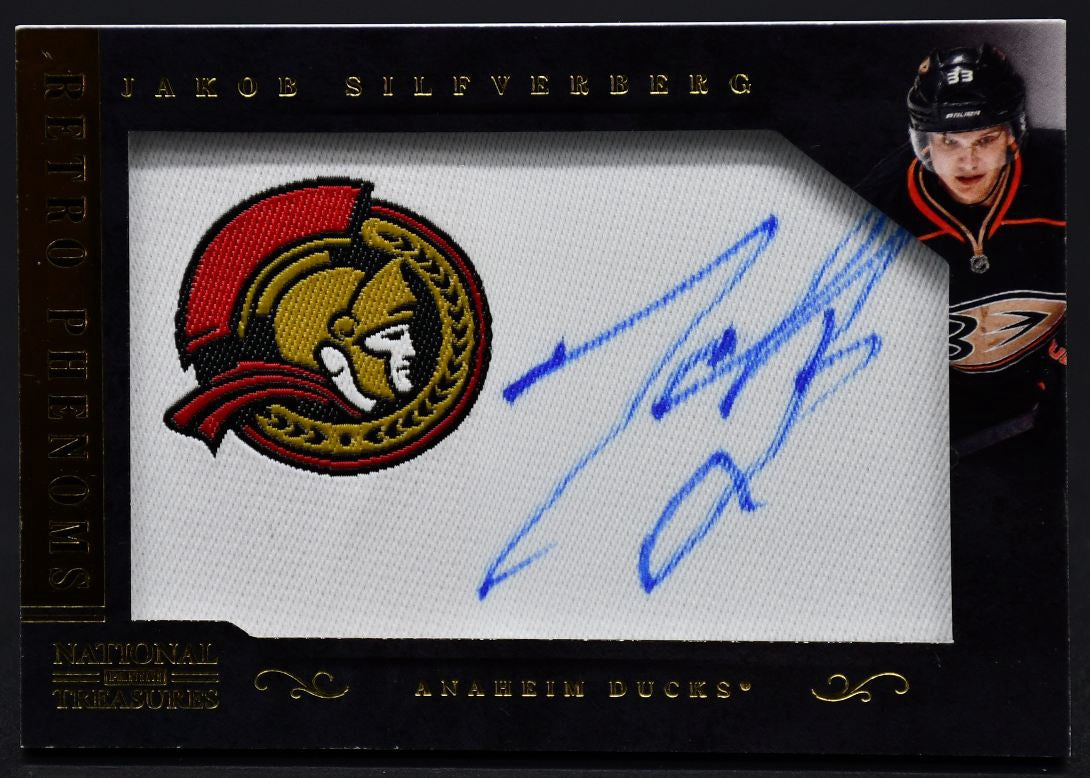 2013-14 Panini National Treasures Retro Phenoms Silfverberg RP-JSI Auto Patch