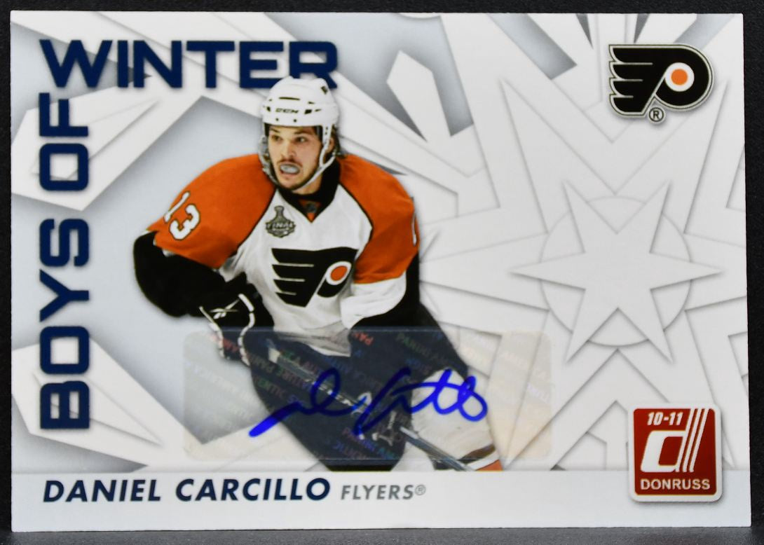2010-11 Donruss Boys of Winter Carcillo 4 Philadelphia Flyers Auto 20/25 1055