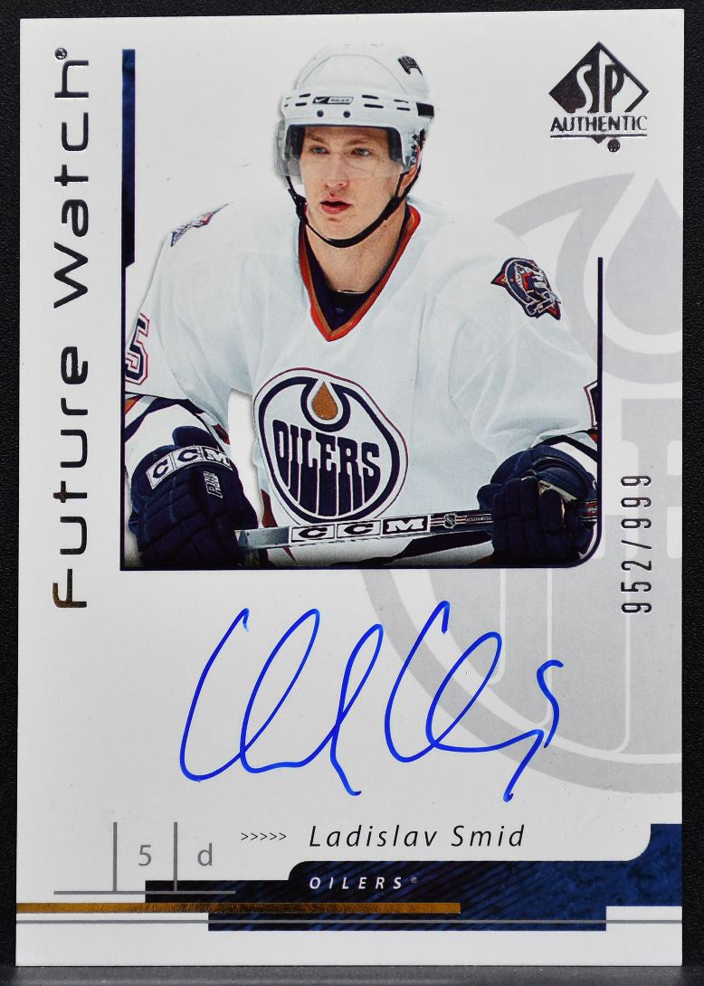 2006-07 SP Authentic Future Watch Auto Ladislav Smid Oilers RC Auto 952/999 8780