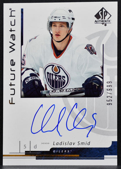 2006-07 SP Authentic Future Watch Auto Ladislav Smid Oilers RC Auto 952/999 8780