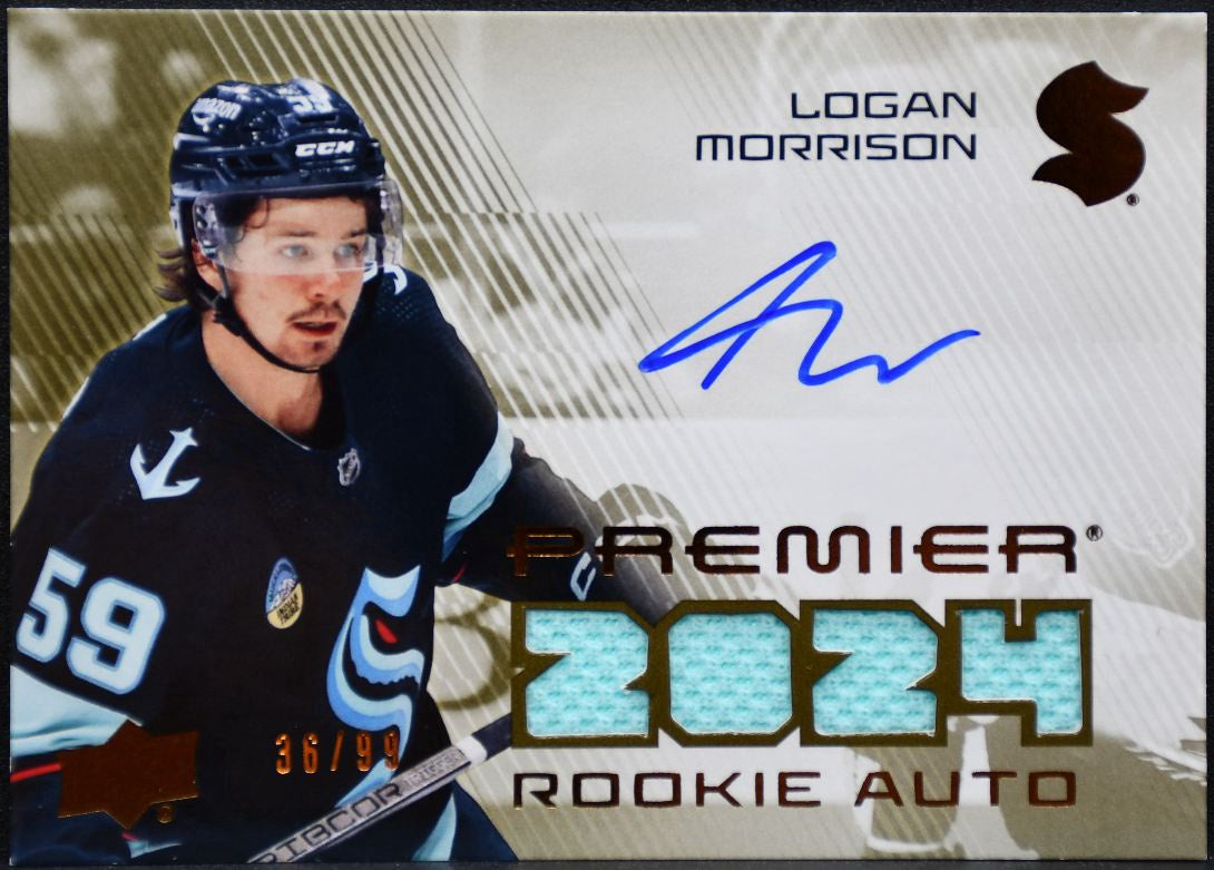 2024-25 UD Premier Rookie Auto Morrison Seattle Kraken RC Auto /99 Jersey 3871