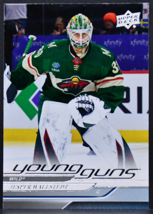 2024-25 Upper Deck Series 1 Young Guns Jesper Wallstedt 202 Minnesota Wild RC 7970