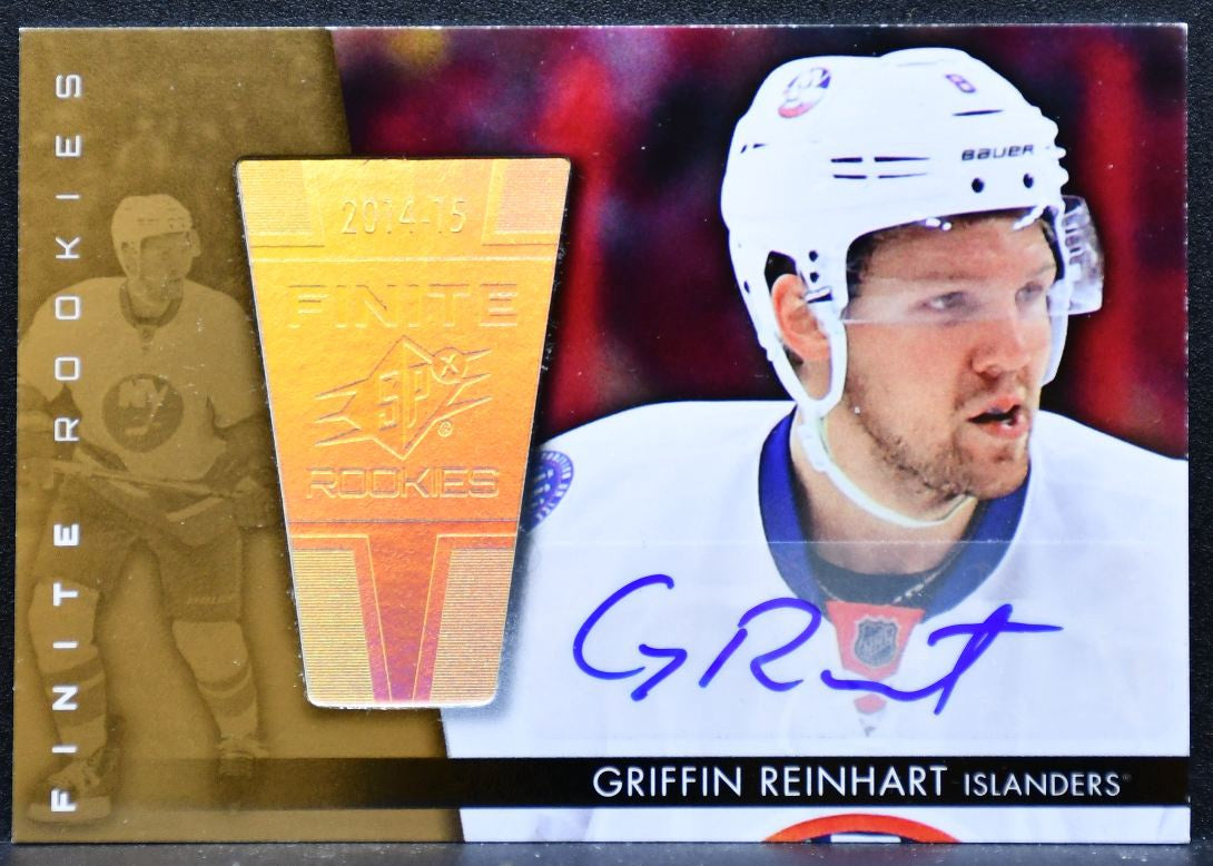 2014-15 SPx Finite Rookies Auto Griffin Reinhart Islanders RC Auto 103/125 6082