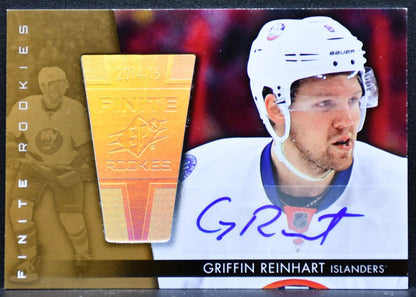 2014-15 SPx Finite Rookies Auto Griffin Reinhart Islanders RC Auto 103/125 6082