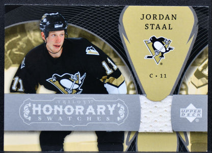 2007-08 UD Trilogy Honorary Swatches Jordan Staal Jersey 1664