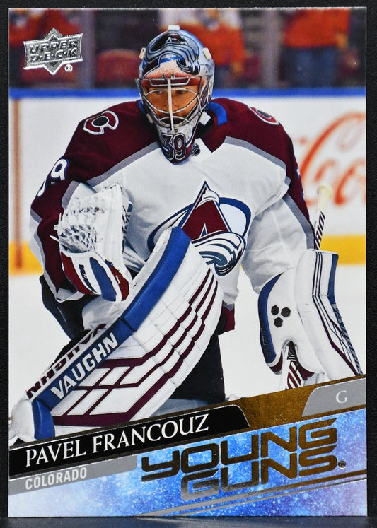 2020-21 Upper Deck Series 1 Young Guns Pavel Francouz 249 Colorado Avalanche RC 7109