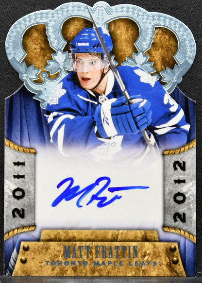 2011-12 Panini Crown Royale Auto Matt Frattin 156 Maple Leafs RC Auto 1696