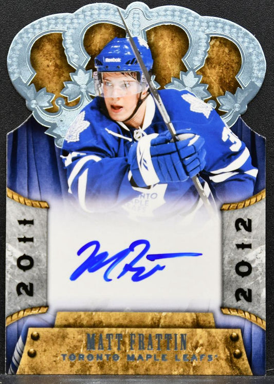 2011-12 Panini Crown Royale Auto Matt Frattin 156 Maple Leafs RC Auto 1696