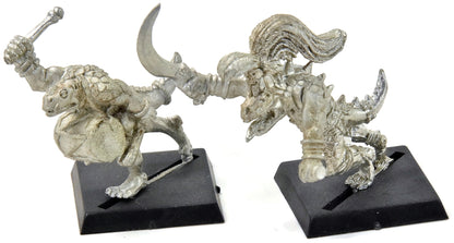 LIZARDMEN Saurus Champion And Musician #5 METAL Warhammer Fantasy