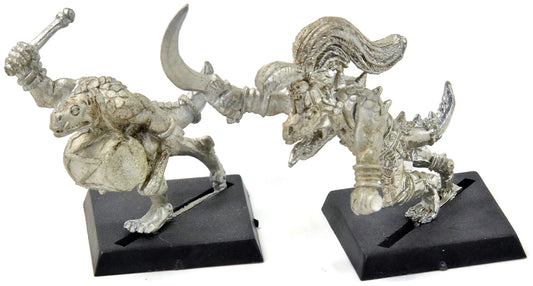 LIZARDMEN Saurus Champion And Musician #5 METAL Warhammer Fantasy
