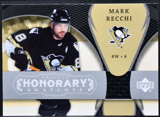 2007-08 Upper Deck Trilogy Honorary Swatches Mark Recchi Penguins Jersey 8334
