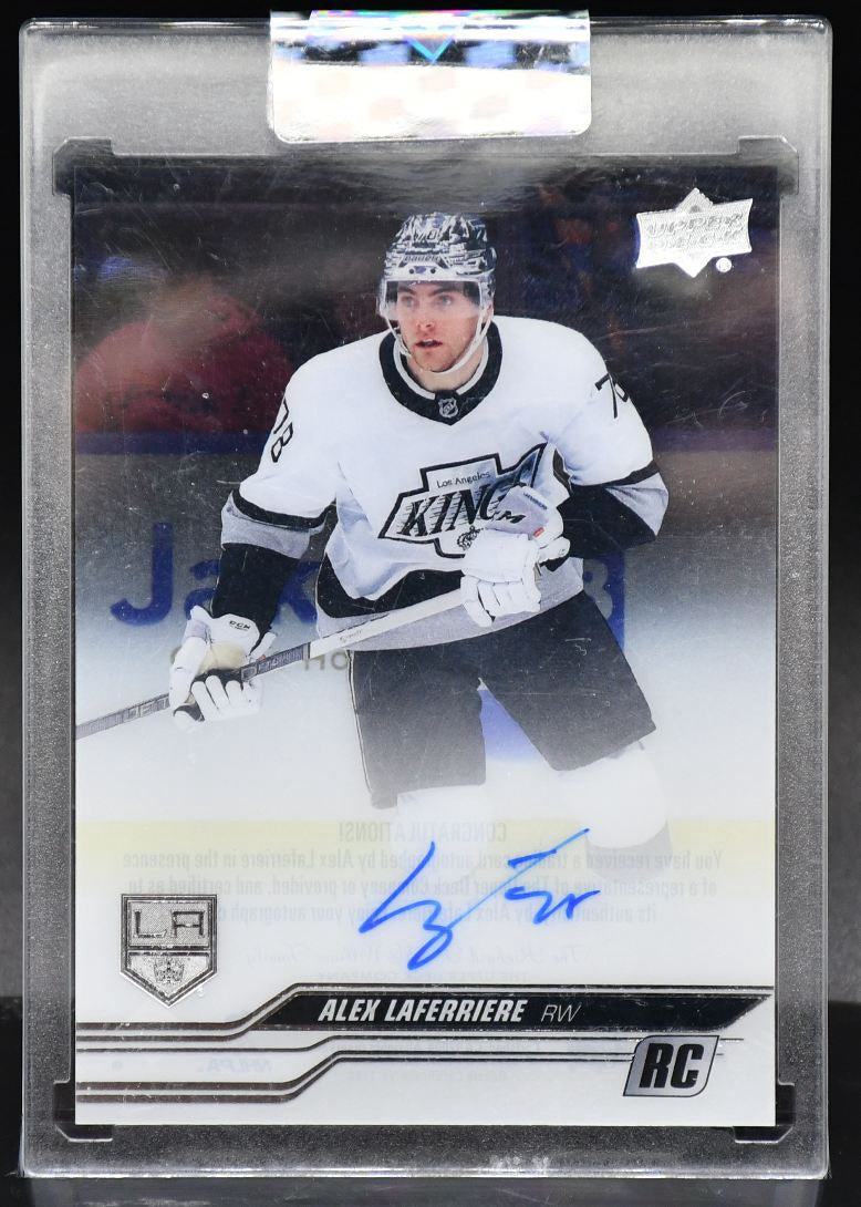 2023-24 UD Clear Cut Alex Laferriere CC-LF Los Angeles Kings RC Auto