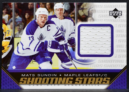 2005-06 Upper Deck Shooting Stars Mats Sundin Toronto Maple Leafs Jersey 8100