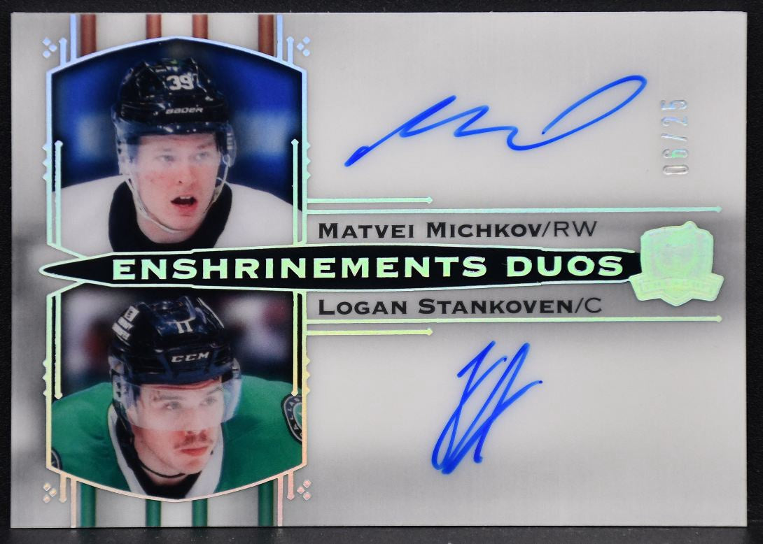 2024-25 UD The Cup Enshrinements Duos Michkov Stankoven E2-MS /25 ...