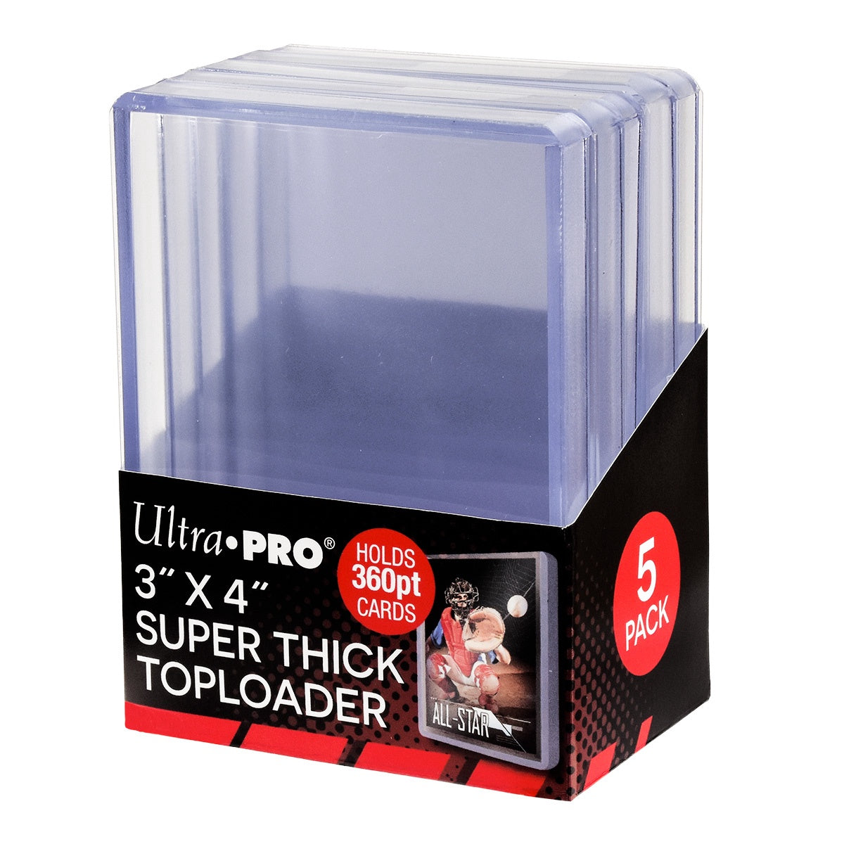 Ultra Pro Topload 3X4 360Pt Super Thick 5Ct