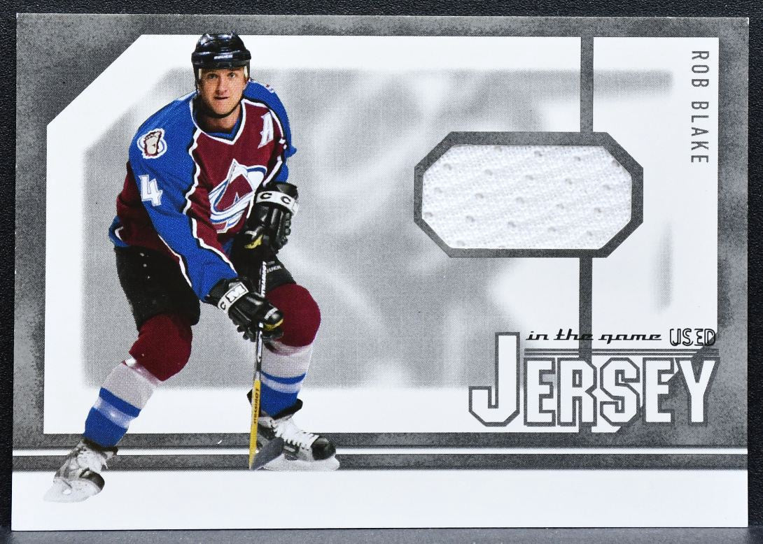 2003-04 ITG Used Signature Series Jerseys Rob Blake GUJ-39 Avalanche Jersey 1168