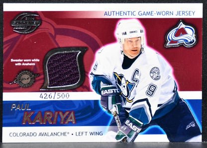 2003-04 Pacific Supreme Jerseys Paul Kariya 426/500 Jersey 7645
