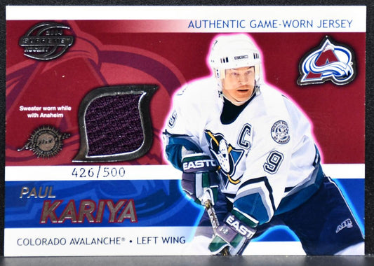 2003-04 Pacific Supreme Jerseys Paul Kariya 426/500 Jersey 7645
